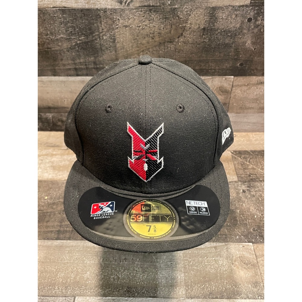 indianapolis indians minor league fitted hat new era wool mlb 7 5/8